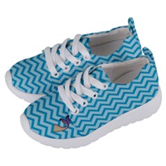 Chevron Mermaid Pattern Kids  Lightweight Sports Shoes by emilyzragz