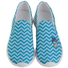 Chevron Mermaid Pattern Men s Lightweight Slip Ons by emilyzragz