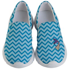 Chevron Mermaid Pattern Kid s Lightweight Slip Ons by emilyzragz