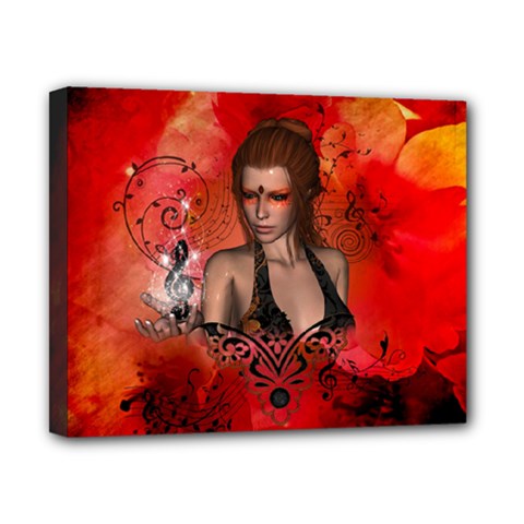 The Fairy Of Music Canvas 10  X 8  (stretched) by FantasyWorld7