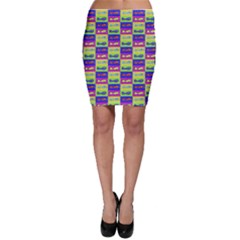 Cartoon Style Marine Life Motif Pattern Bodycon Skirt by dflcprints