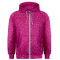 Hot Pink Glitter Men s Zipper Hoodie View1