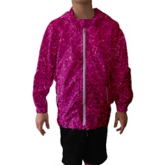 Hot Pink Glitter Hooded Windbreaker (kids) by snowwhitegirl