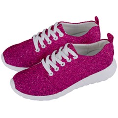 Hot Pink Glitter Men s Lightweight Sports Shoes by snowwhitegirl