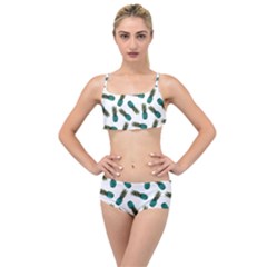 Pinapples Teal Layered Top Bikini Set by snowwhitegirl