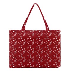 Red White Music Medium Tote Bag by snowwhitegirl