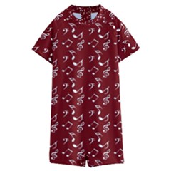 Burgundy Music Kids  Boyleg Half Suit Swimwear by snowwhitegirl