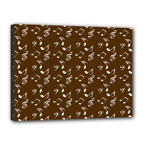 Brown Music Canvas 16  X 12  (stretched) by snowwhitegirl