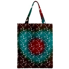 Teal Music Heart Music Zipper Classic Tote Bag by snowwhitegirl