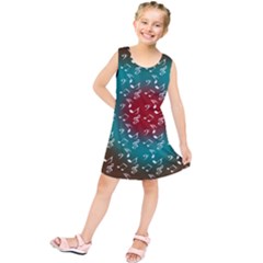 Teal Music Heart Music Kids  Tunic Dress by snowwhitegirl