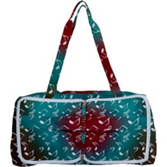 Teal Music Heart Music Multi Function Bag	 by snowwhitegirl