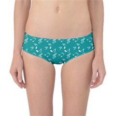 Teal Music Classic Bikini Bottoms by snowwhitegirl