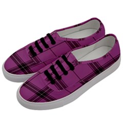 Violet Plaid Men s Classic Low Top Sneakers