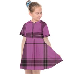 Violet Plaid Kids  Sailor Dress by snowwhitegirl