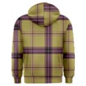 Beige Purple Plaid Men s Overhead Hoodie View2