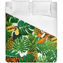 Tropical Pelican Tiger Jungle Duvet Cover (california King Size) by snowwhitegirl