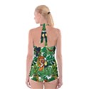 Tropical Pelican Tiger Jungle Boyleg Halter Swimsuit  View2