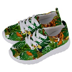 Tropical Pelican Tiger Jungle Kids  Lightweight Sports Shoes by snowwhitegirl