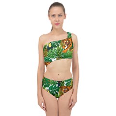 Tropical Pelican Tiger Jungle Spliced Up Two Piece Swimsuit