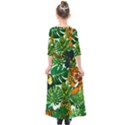 Tropical Pelican Tiger Jungle Kids  Quarter Sleeve Maxi Dress View2