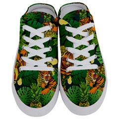 Tropical Pelican Tiger Jungle Black Half Slippers by snowwhitegirl