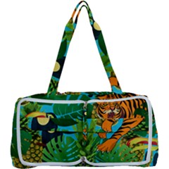 Tropical Pelican Tiger Jungle Blue Multi Function Bag	 by snowwhitegirl