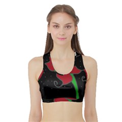 Dream Victorian Girl Sports Bra With Border by snowwhitegirl