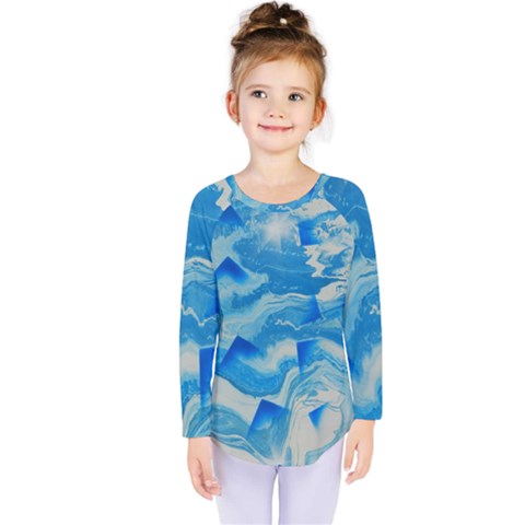 Space Fracture Kids  Long Sleeve Tee by WILLBIRDWELL