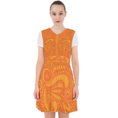 Pop Orange Adorable In Chiffon Dress