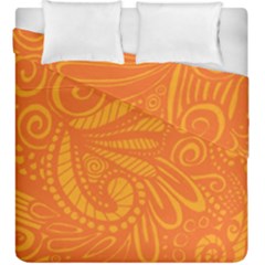 Pop Orange Duvet Cover Double Side (king Size) by ArtByAmyMinori