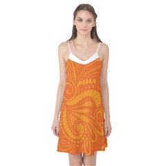 Pop Orange Camis Nightgown by ArtByAmyMinori