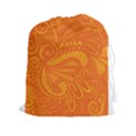 Pop Orange Drawstring Pouch (XXL) View1