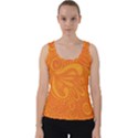 Pop Orange Velvet Tank Top View1