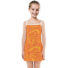 Pop Orange Kids Summer Sun Dress by ArtByAmyMinori