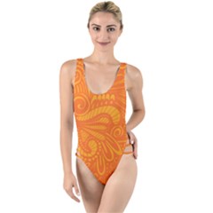 001 2 High Leg Strappy Swimsuit