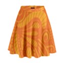 Pop Orange High Waist Skirt View1