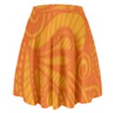 Pop Orange High Waist Skirt View2