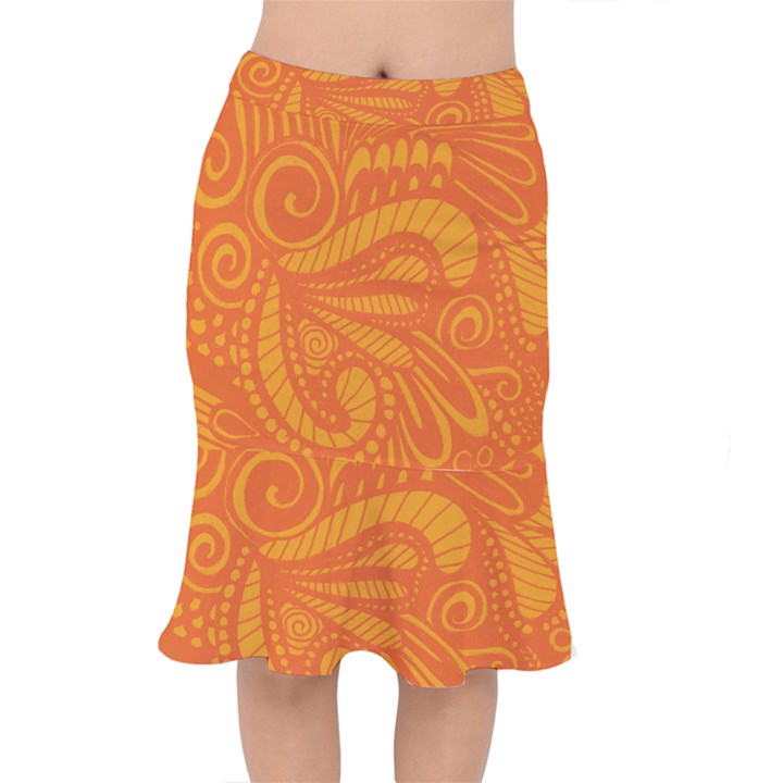 Pop Orange Mermaid Skirt