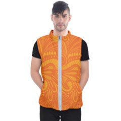 Pop Orange Men s Puffer Vest by ArtByAmyMinori