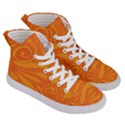 Pop Orange Women s Hi-Top Skate Sneakers View3