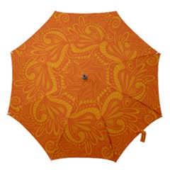 Pop Orange Hook Handle Umbrellas (large) by ArtByAmyMinori