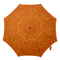 Pop Orange Hook Handle Umbrellas (small) by ArtByAmyMinori