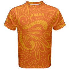 Pop Orange Men s Cotton Tee by ArtByAmyMinori