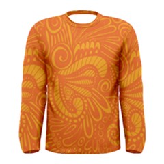 Pop Orange Men s Long Sleeve Tee by ArtByAmyMinori