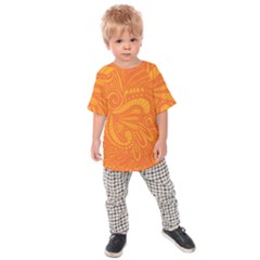 Pop Orange Kids Raglan Tee