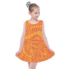 Pop Orange Kids  Summer Dress