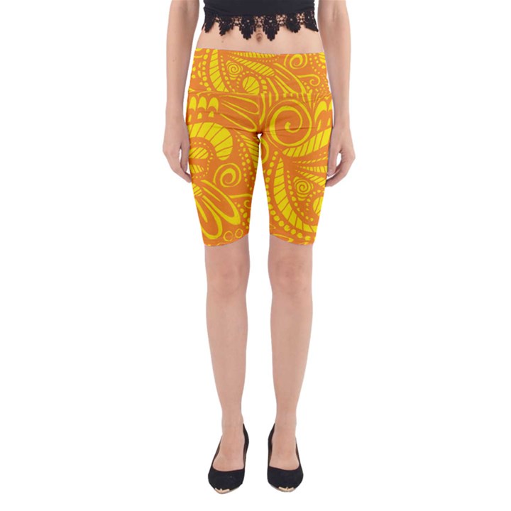 Pop Sunny Yoga Cropped Leggings