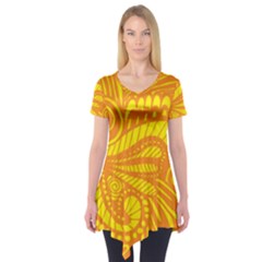 Pop Sunny Short Sleeve Tunic  by ArtByAmyMinori