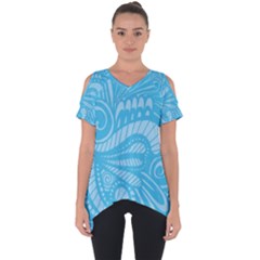 Pop Sky Cut Out Side Drop Tee by ArtByAmyMinori