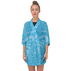 Pop Sky Half Sleeve Chiffon Kimono by ArtByAmyMinori